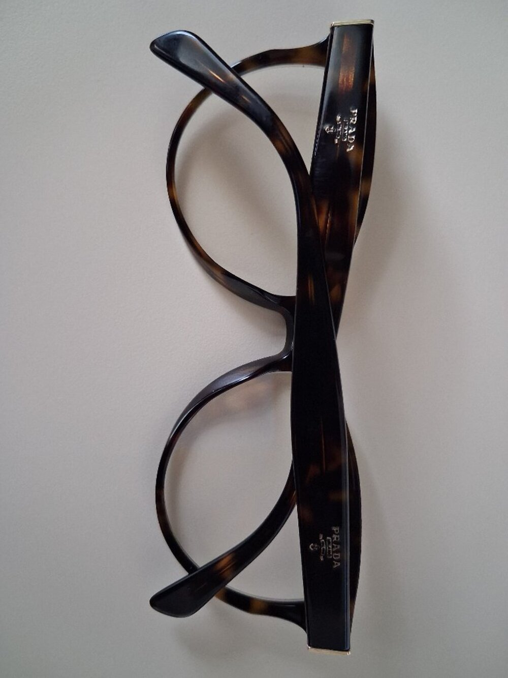 PRADA VPR 01U Havana Tortoise Eyeglasses Frames